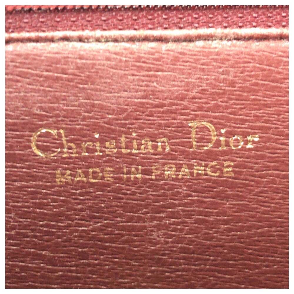 CHRISTIAN DIOR Vintage Red Leather Shoulder Bag - Picture 4 of 10